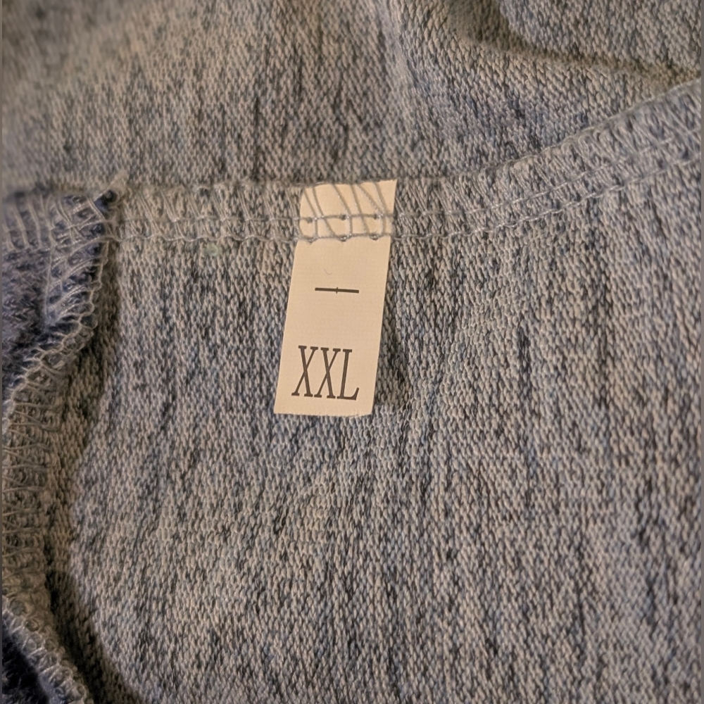 ☁️ NEW Cozy Raglan Blue Colorblock Loungewear Sweatshirt XXL Super Soft ☁️ - Picture 6 of 6